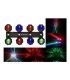 PARTY BEAMS (8 PROYECTORES LED RGB + 4 DE LUZ BLANCA FLASH)
