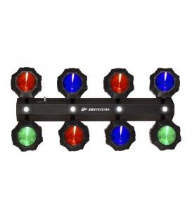 PARTY BEAMS (8 PROYECTORES LED RGB + 4 DE LUZ BLANCA FLASH)