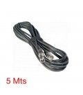 5 Mts / De  XLR Hembra a XLR Macho.