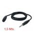 1,5 Mts CABLE JACK MONO MACHO A XLR HEMBRA.