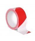 50 Mts/ CINTA ADHESIVA (ROJO-BLANCO)