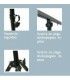 TRIPODE + SOPORTE "T" (3,10 - 1,45 MTS / 60Kg) (HASTA 6 FOCOS)