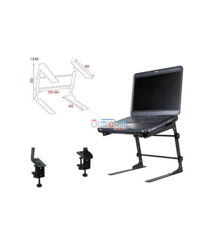 Doble Soporte para Pc, portátil y monitor, para Rack DJ