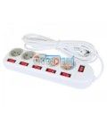 BASE CON INTERRUPTORES INDEPENDIENTES Y GENERAL (6 SCHUKOS)
