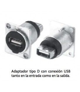 CONECTOR USB EMPOTRABLE (ENTRADA + SALIDA)