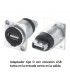CONECTOR USB EMPOTRABLE (ENTRADA + SALIDA)