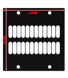 PLACA DE VENTILACIÓN PLANA (2 x 2 UNIDADES)