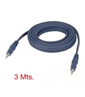 3 Mts / 1 MINI-JACK ESTEREO A 1 MINI-JACK ESTEREO MACHOS (3,5mm)