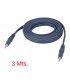 3 Mts / 1 MINI-JACK ESTEREO A 1 MINI-JACK ESTEREO MACHOS (3,5mm)