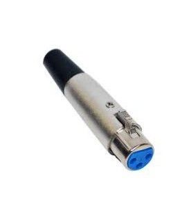 CONECTOR XLR(CANON) HEMBRA 3 PINS.