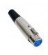 CONECTOR XLR(CANON) HEMBRA 3 PINS.
