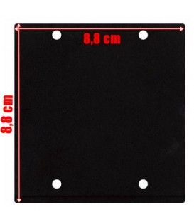 PLACA PERSONALIZABLE PAR CONEXIONES (METÁLICA PLANA)