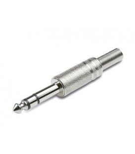 JACK MACHO ESTÉREO (6,3 mm) METÁLICO