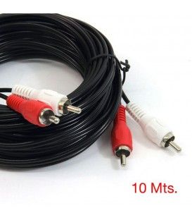 10 Mts / 2 RCA Macho a 2 RCA Macho 