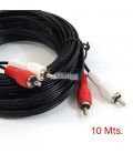 10 Mts / 2 RCA Macho a 2 RCA Macho 