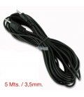 5 Mts / 1 MINI-JACK ESTEREO A 1 MINI-JACK ESTEREO MACHOS (3,5mm)