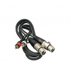 1,5 Mts /  2 RCA MACHO A 2 XLR HEMBRA