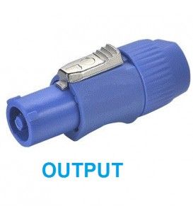 POWERCON MACHO AZUL (20A)