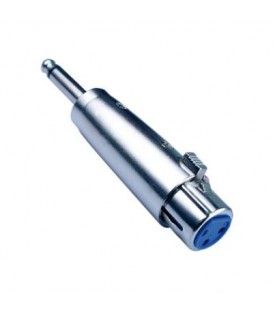 ADAPTADOR DE XLR (Hembra) a JACK MONO (Macho).