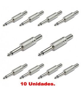 (10U)  JACK MACHO MONO (6,3mm)