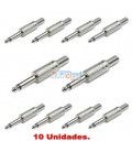 (10U)  JACK MACHO MONO (6,3mm)