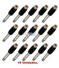 (15U) ADAPTADOR RCA (hembra) a JACK MONO (macho)