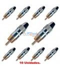 (10U) RCA MACHO AÉREO METÁLICO (MARCADOR BLANCO)