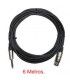 6 Mts /  JACK Mono Macho a XLR Hembra