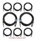 (8U) 6 Mts /  JACK Mono Macho a XLR Hembra