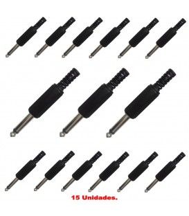 (15U) JACK MACHO MONO (6,3mm) ABS