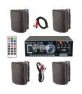 4 x 3 1/2" FM / USB / MANDO A DIST. (100W / 50WRMS)  (JBSYSTEMS + SKYTRONIC) (220 o 12v)
