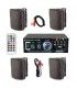 4 x 3 1/2" FM / USB / MANDO A DIST. (100W / 50WRMS)  (JBSYSTEMS + SKYTRONIC) (220 o 12v)