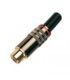 RCA HEMBRA CON MUELLE METÁLICO (MARCADOR ROJO)