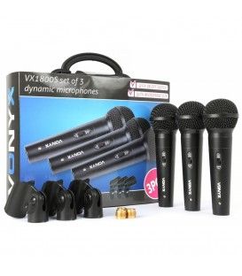 VX1800S  (3 MICROS + 3 PINZAS MICRO + ADAPTADORES + ESTUCHE TRANSPORTE)