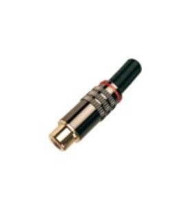 (10U) RCA HEMBRA CON MUELLE METÁLICO (MARCADOR ROJO)