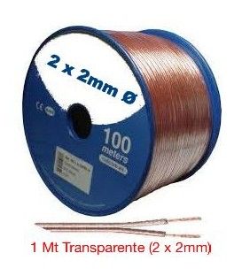 1 MT (2 x 2 mm) PARALELO TRANSPARENTE 