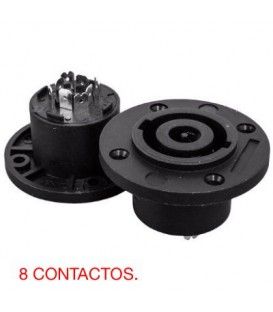 8 CONTACTOS / SPEAKON HEMBRA DE BASE 