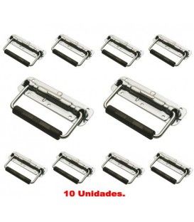 (10U) ASA DE SUPERFICIE CON MUELLE (METÁLICA 14 x 4 cm) ZINCADA