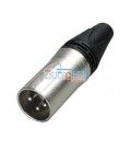 XLR MACHO 3 PINS (TIPO NEUTRIK)
