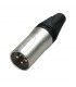 XLR MACHO 3 PINS (TIPO NEUTRIK)