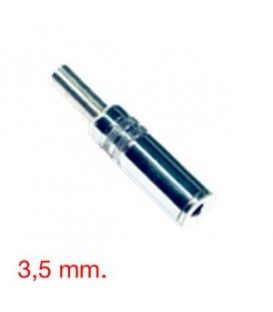 MINI-JACK ESTEREO (3,5mm / METÁLICO) HEMBRA
