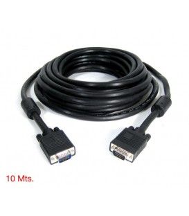 10 Mts / VGA (Macho) a VGA (Macho) HD15 + 2 FERRITAS