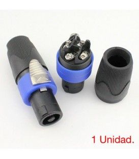 SPEAKON MACHO 4 CONTACTOS (TIPO NEUTRIK)