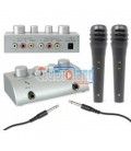 MEZCLADOR KARAOKE + 2 MICROS 
