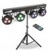 LED PARBAR (M. INALAMBRICO + TRÍPODE)  (4 FOCOS LED RGBW) 