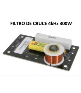 2 VÍAS, 600W / 300 WRMS (CORTE EN 4 kHz)