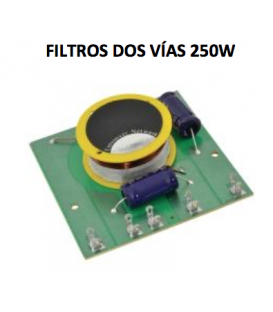 2 VÍAS, 500W / 250 WRMS (CORTE EN 2,5 kHz) 