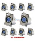 (10U) CANON (XLR) HEMBRA PARA EMPOTRAR