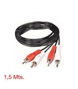1,5 Mts / 2 RCA MACHO A 2 RCA MACHO