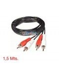 1,5 Mts / 2 RCA MACHO A 2 RCA MACHO